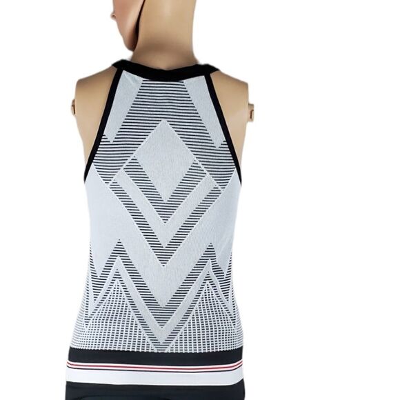Athleta Black & White Knit Tank Top - Picture 2 of 3